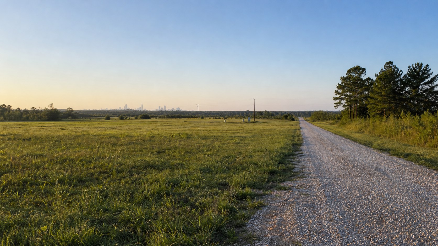 Open Houston-area land with road and utility access